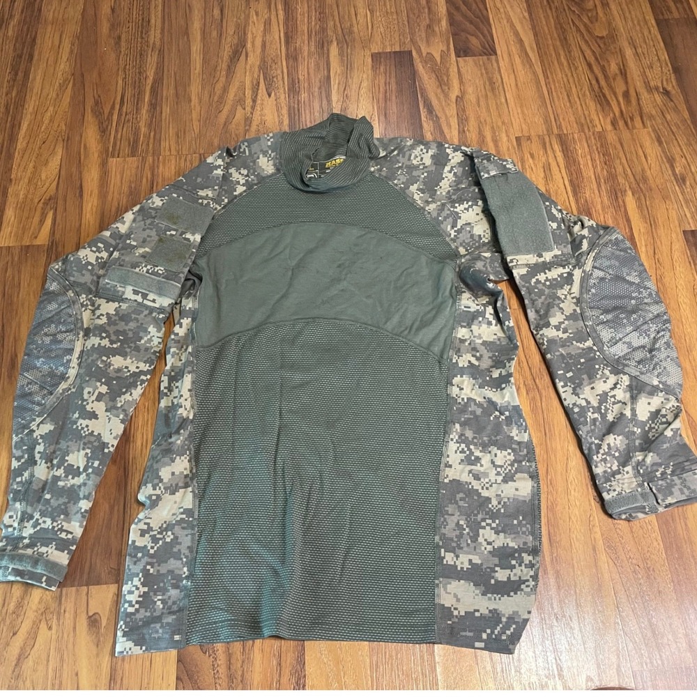 Massif Army Combat Shirt Mens L ACU Digital Camo Flame Resistant Tactical Top